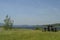 Reservoir Scotland lake water nature field meadows blue sky forest picnic