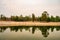 Reservoir with tree reflection in Chiang Mai province