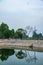 Reservoir with tree reflection in Chiang Mai province