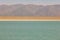 Reservoir with turquoise water and mountains in Murcia, Spain