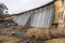 The reservoir wall at Lake Canobolas in Orange in regional New South Wales