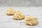 Resh italian french meringue cookies with hazelnut