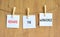 Reshape the workforce and support symbol. Concept words Reshape the workforce on white paper on clothespins. Beautiful wooden