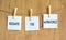 Reshape the workforce and support symbol. Concept words Reshape the workforce on white paper on clothespins. Beautiful wooden