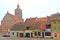 REShEL, POLAND. The medieval housing estate with a Catholic church of Saints Pyotr and Pavel