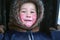 A resident of the tundra, indigenous residents of the Far North, tundra, open area, children ride on sledges, children  in