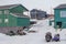 Residental houses in Longyearbyen, Spitsbergen (Svalbard). Norway