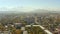 A residential area of Bishkek city. Autumn in the city. Beautiful view of the mountains, hills, ridges