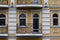 Residential balcony of an old restored building