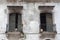 Residential Building Detail Symmetrical Balconies Casco Viejo Old Town Panama City