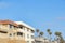 Residential building exterior in a row in Oceanside, California