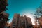 A residential building in the Kiryat Moshe neighborhood, with the famous String Bridge at the entrance to the city of Jerusalem i