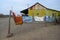 Residential building with laundry drying in the wind. Kenya