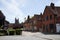 Residential buildings and a church in Beaconsfield, Buckinghamshire, UK