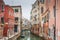 Residential canal and district of Venice, Italy