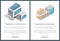 Residential Construction Pages Vector Illustration