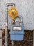 Residential diaphragm external gas meter regulator valves and pi