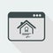 Residential document service - Vector flat icon