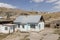 Residential hous of border town Sary-Tash in Kyrgyzstan to neighboring Tajikistan on the Pamir Highway in Asia