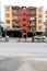 Residential house on the street in the Alanya city.