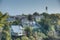 Residential houses on Bluff hill in Napier, New Zealand