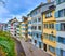 Residential houses on Lindenhof Hill in Zurich, Switzerland