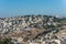 Residential houses at the Mount Zion and Kidron Valley  under the sunlight in the morning in Jerusalem, Israel