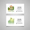 Residential housing developing or rent business card template