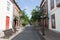 Residential neighborhood in small old town of la Palma in Canary Island.