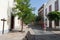 Residential neighborhood in small old town of la Palma in Canary Island.  colonial