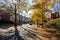 Residential neighborhoods in Charlotte NC USA winter foliage