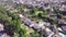 Residential Pasadena suburb, American dream neighborhood, aerial