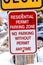 Residential Permit Parking Zone No Parking Without Permit Anytime road sign