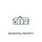 Residential Property concept line icon