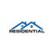 Residential real estate house logo deisgn template