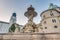 Residenzbrunnen fountain in Salzburg, Austria