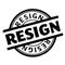 Resign rubber stamp