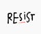 Resist shirt print quote lettering