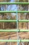 Resistance band attached to vertical ladder at outdoor gym