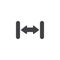 Resize arrow vector icon