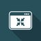 Resize button - Vector flat icon