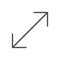 Resize icon vector. Line stretch symbol.