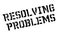 Resolving Problems rubber stamp