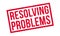 Resolving Problems rubber stamp