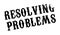 Resolving Problems rubber stamp