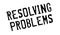 Resolving Problems rubber stamp