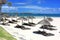 Resort beach in Mauritius island