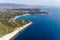 The Resort Of Gelendzhik. the area of Blue Bay. In the background the Gelendzhik Bay and the Markotkh mountain range,