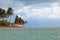 Resort waterfront beach landscape view, Cuba vacation