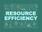 Resources efficiency word concepts banner